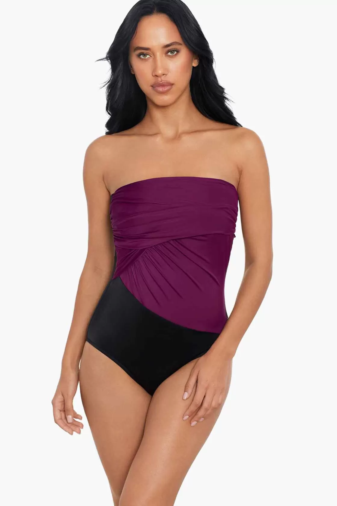 Miraclesuit Colorblock Goddess One Piece Swimsuit-Femme Bandeau | One Piece