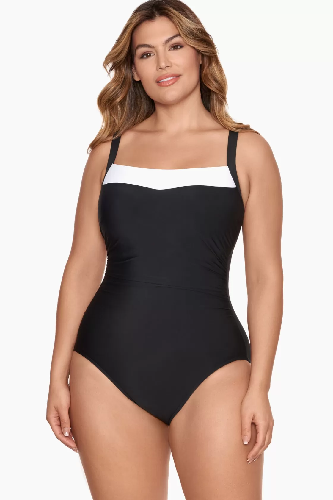 Miraclesuit Colorblock Kara One Piece Swimsuit DD-Cup-Femme One Piece | Dd+ Cup