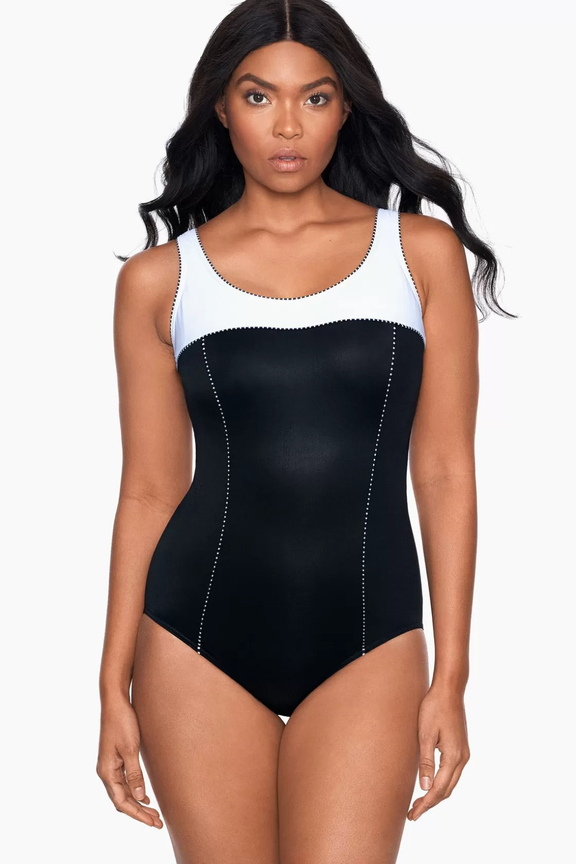 Miraclesuit Colorblock Touche One Piece Swimsuit DD-Cup-Femme One Piece | Dd+ Cup