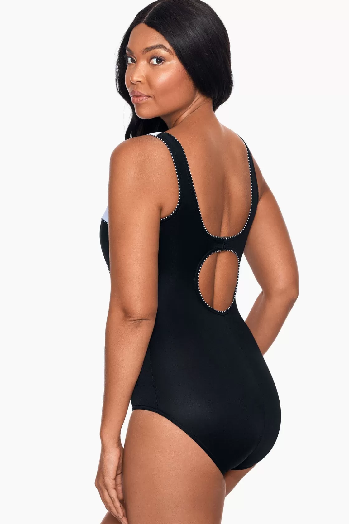 Miraclesuit Colorblock Touche One Piece Swimsuit DD-Cup-Femme One Piece | Dd+ Cup