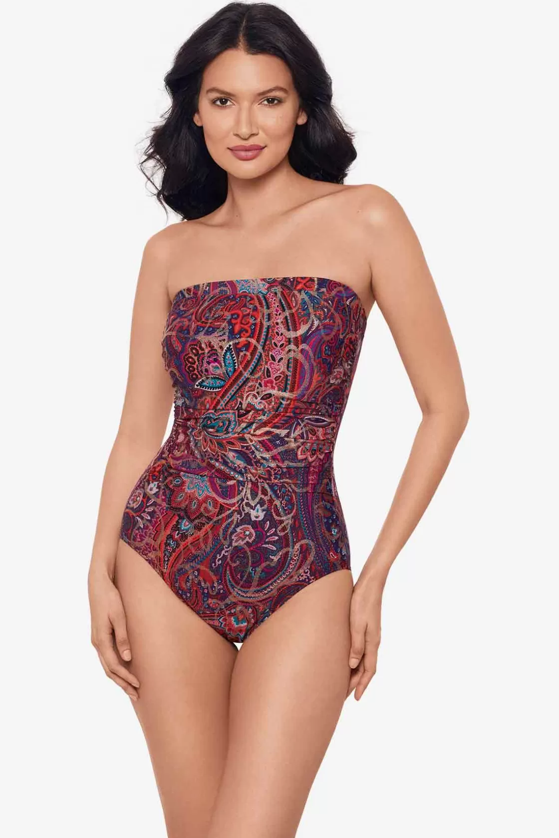 Miraclesuit Dynasty Avanti Bandeau One Piece Swimsuit-Femme Bandeau | One Piece