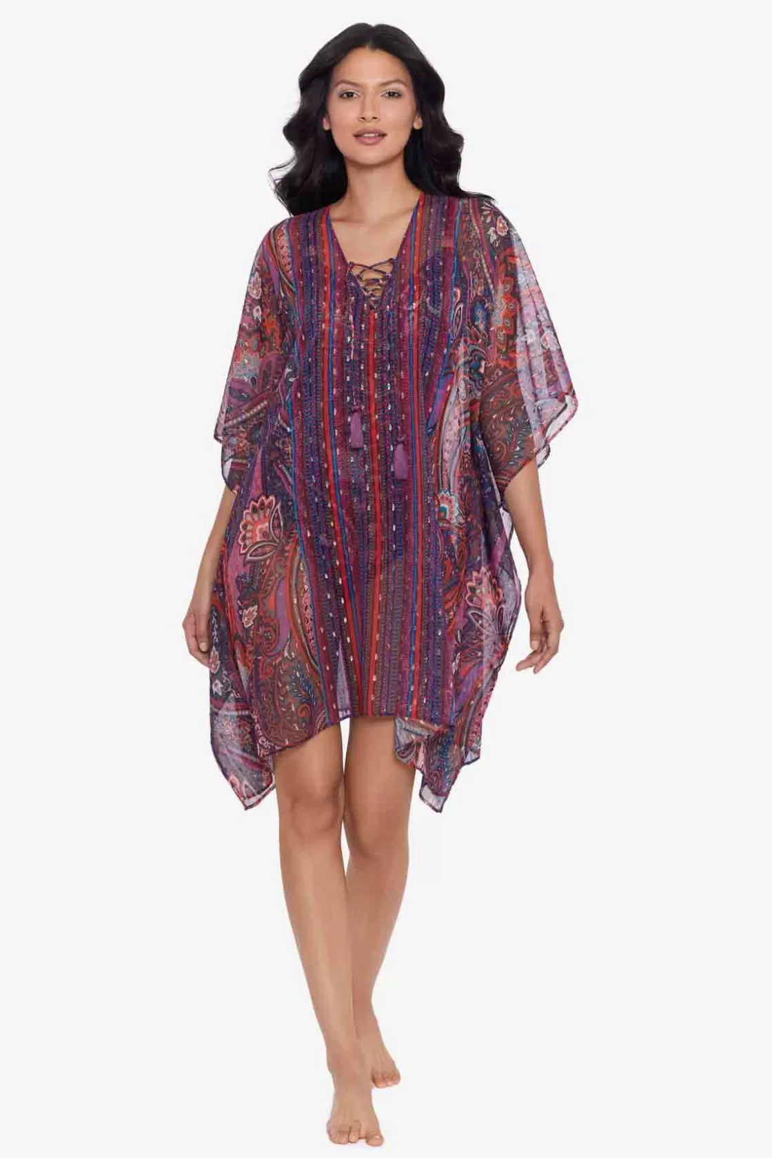 Miraclesuit Dynasty Caftan Swim Cover Up-Femme Cover Ups