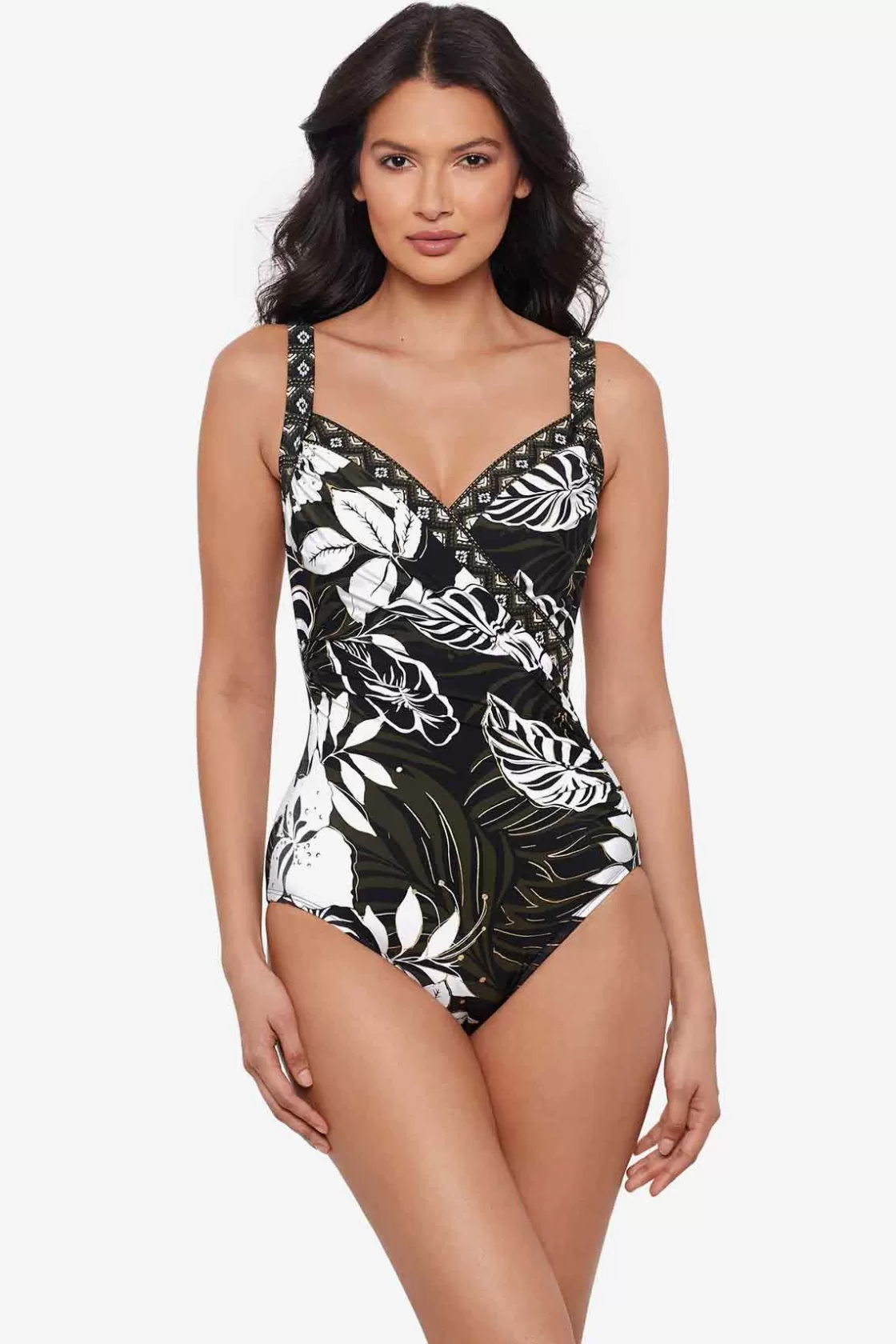 Miraclesuit Elle Dorado Sanibel One Piece Swimsuit DD-Cup-Femme One Piece | Dd+ Cup