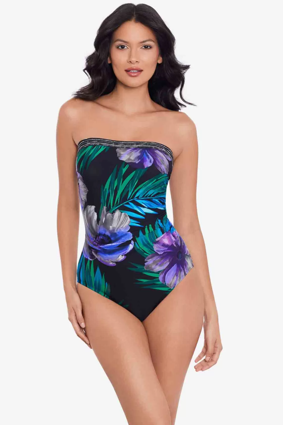 Miraclesuit Flora Aura Avanti One Piece Swimsuit-Femme Bandeau | One Piece