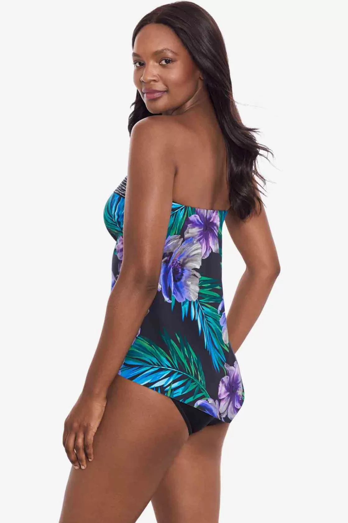 Miraclesuit Flora Aura Hankini Tankini Top-Femme Bandeau | Tankini Tops