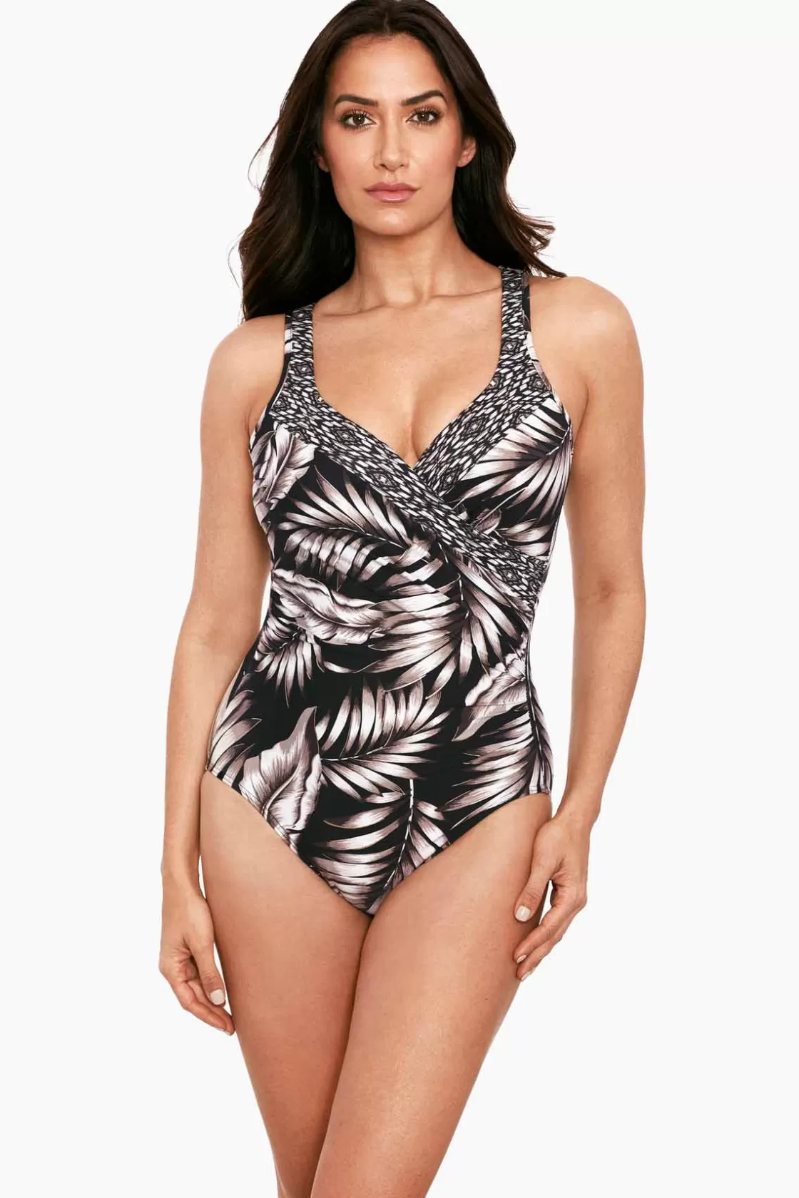 Miraclesuit Oasis Colorblock It's A Wrap One Piece Swimsuit-Femme One Piece