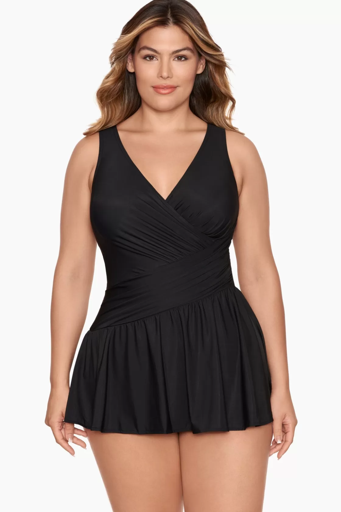 Miraclesuit Plus Size Aurora Swim Dress-Femme Swim Dress | One Piece