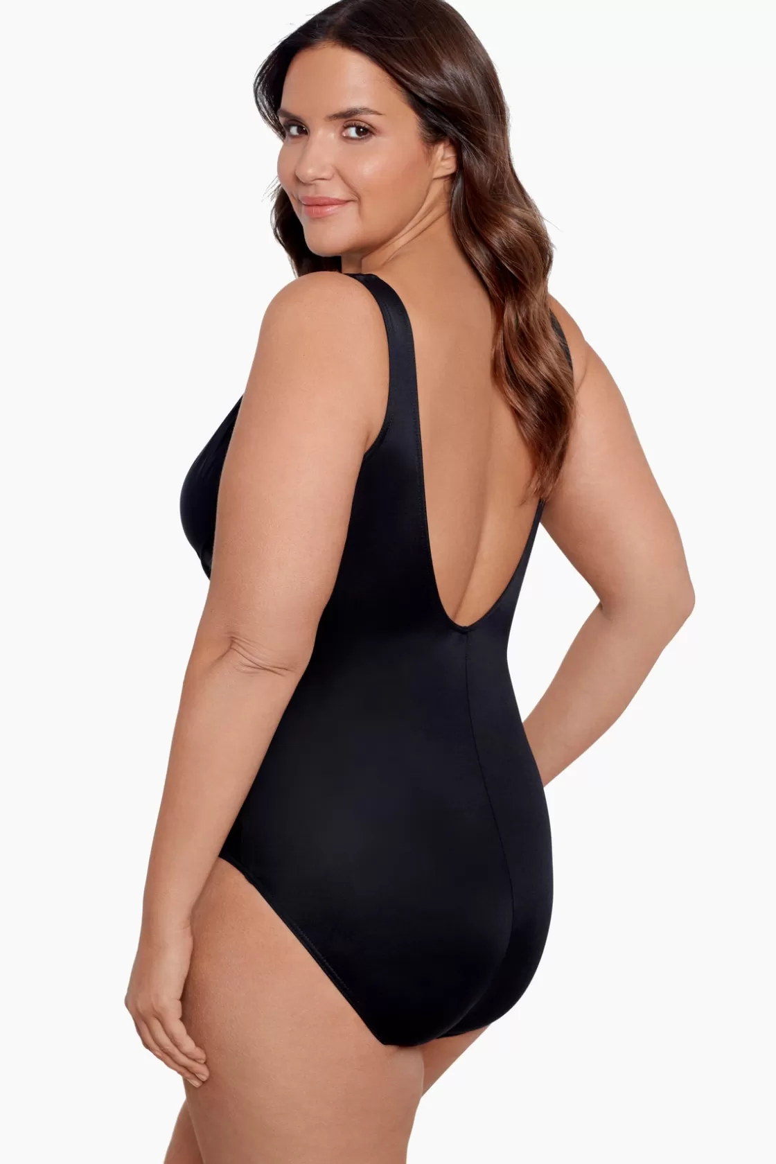 Miraclesuit Plus Size Crossover One Piece Swimsuit-Femme One Piece | Plus