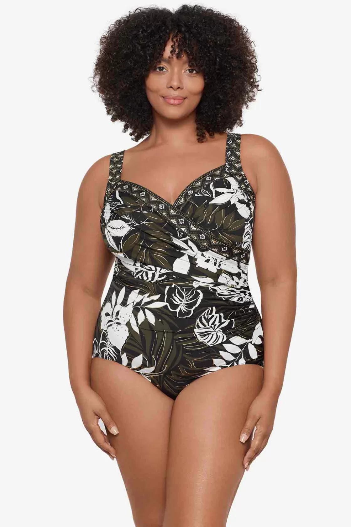 Miraclesuit Plus Size Elle Dorado Sanibel One Piece Swimsuit-Femme One Piece | Plus