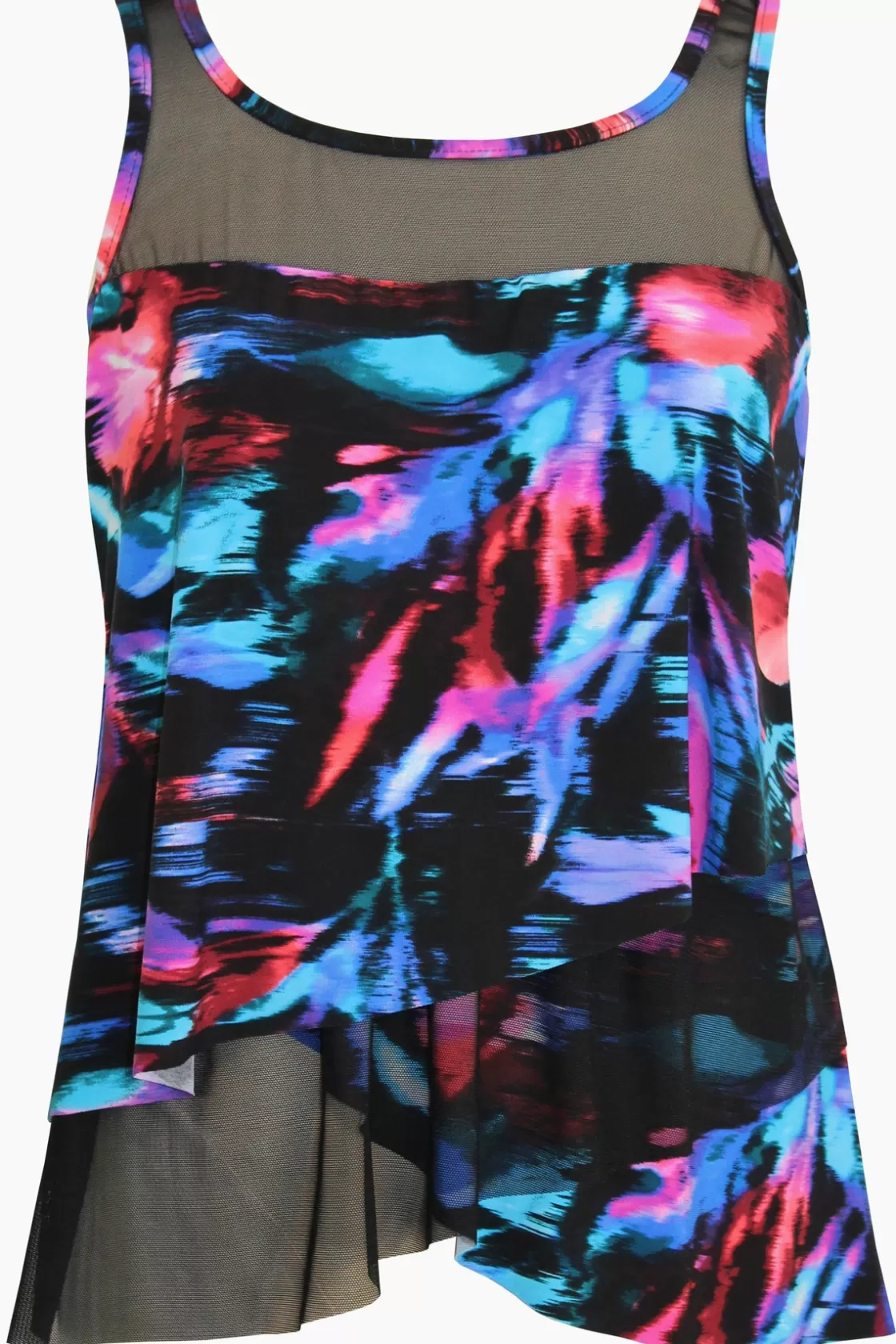 Miraclesuit Plus Size Fuego Floral Mirage Tankini Top-Femme Tankini Tops | Plus
