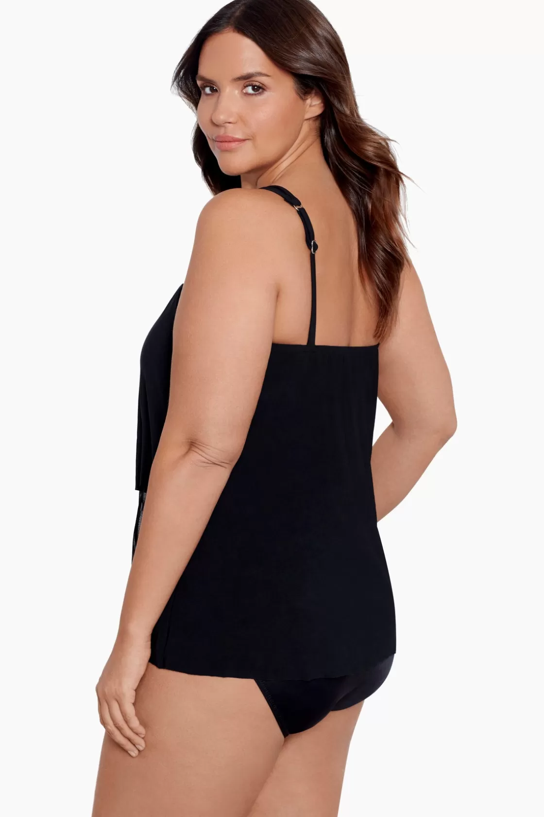 Miraclesuit Plus Size Illusionists Mirage Underwire Tankini Top-Femme Tankini Tops | Plus