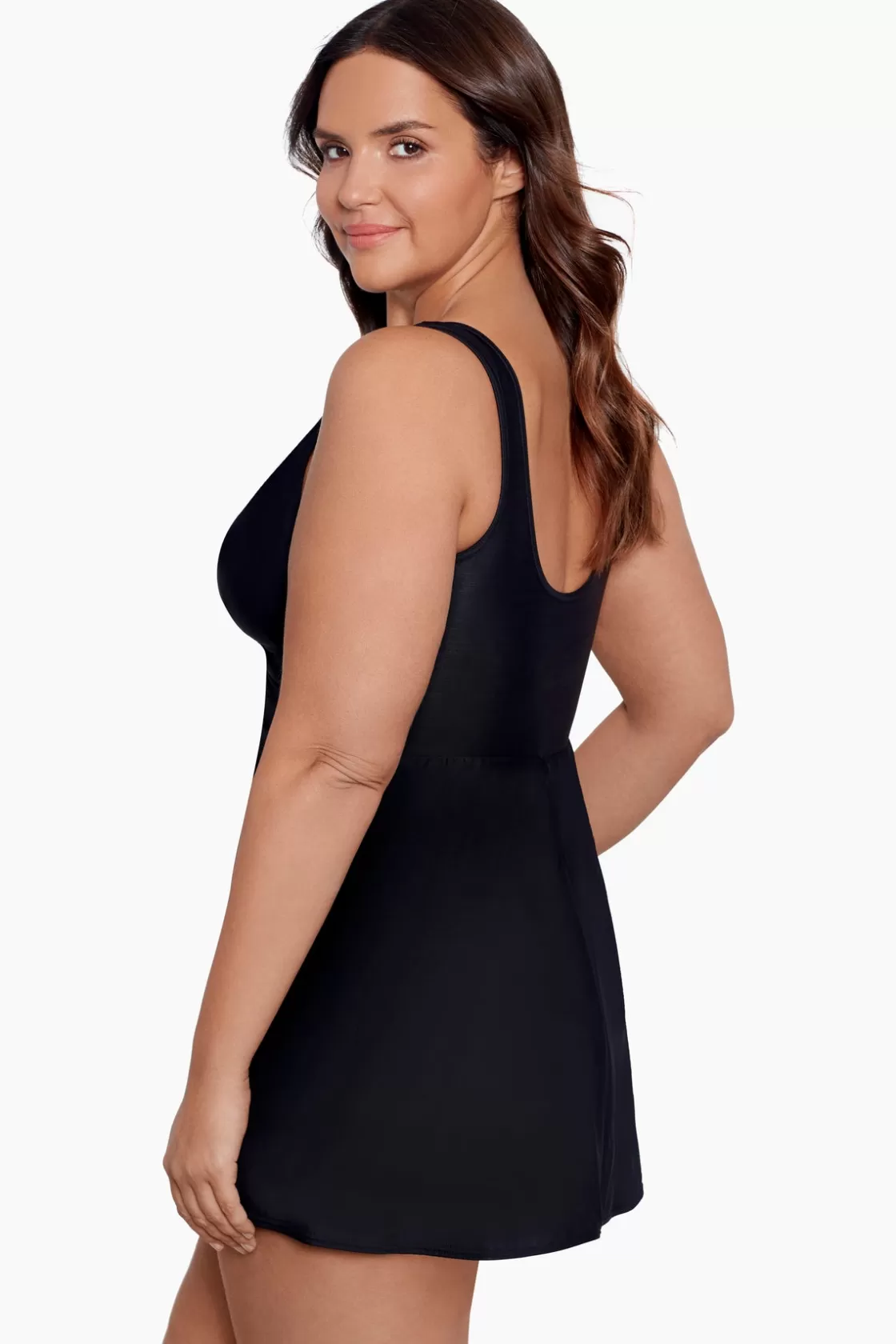 Miraclesuit Plus Size Must Haves Marais One Piece Swim Dress-Femme Swim Dress | One Piece