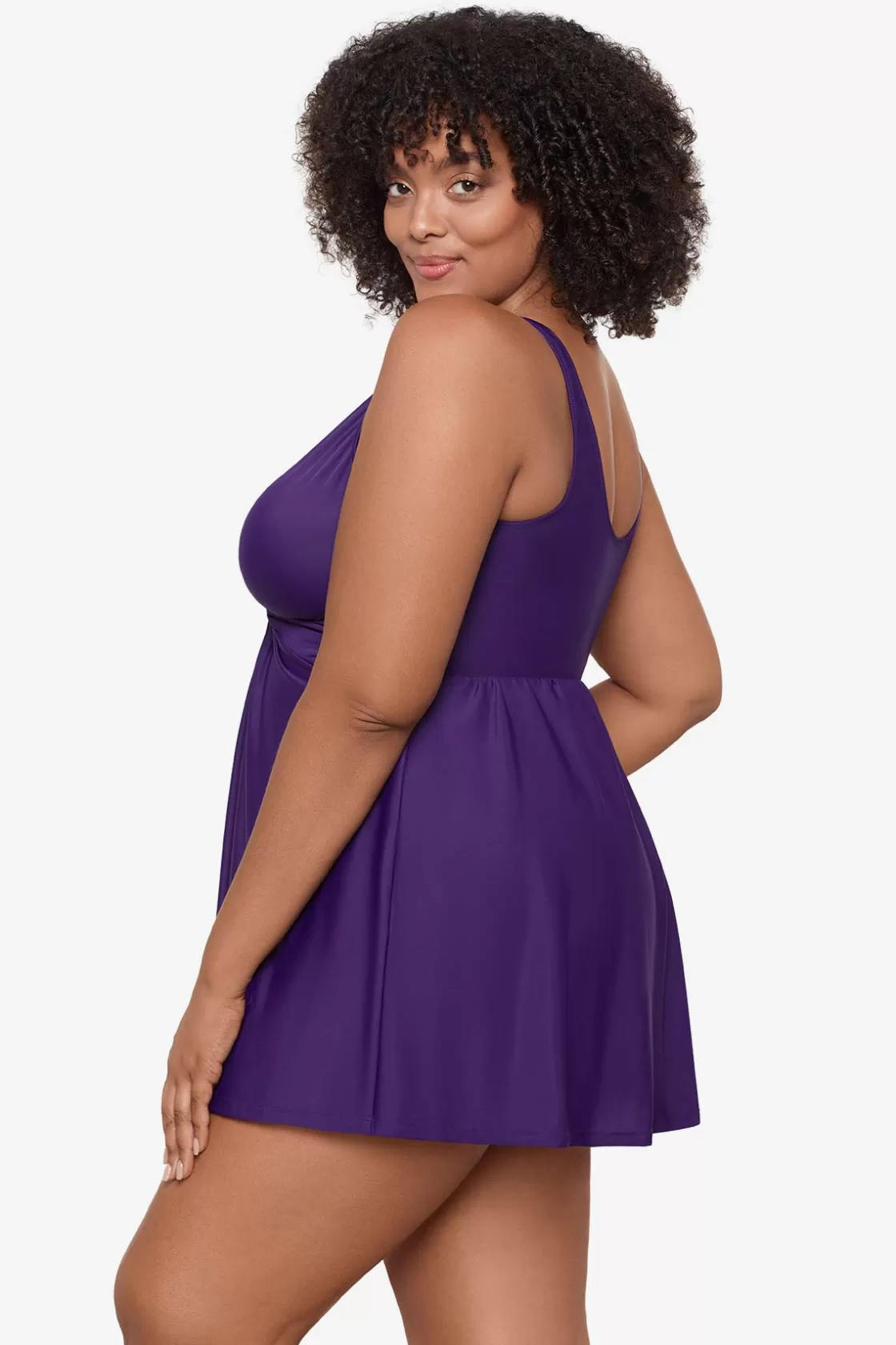 Miraclesuit Plus Size Must Haves Marais One Piece Swim Dress-Femme Swim Dress | One Piece