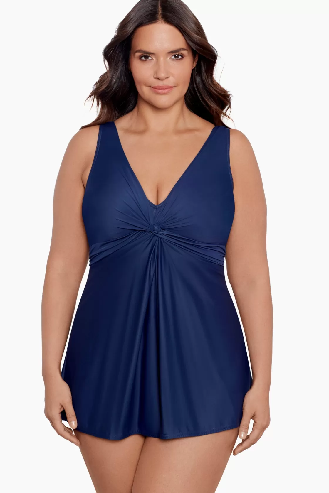 Miraclesuit Plus Size Must Haves Marais One Piece Swim Dress-Femme Swim Dress | One Piece