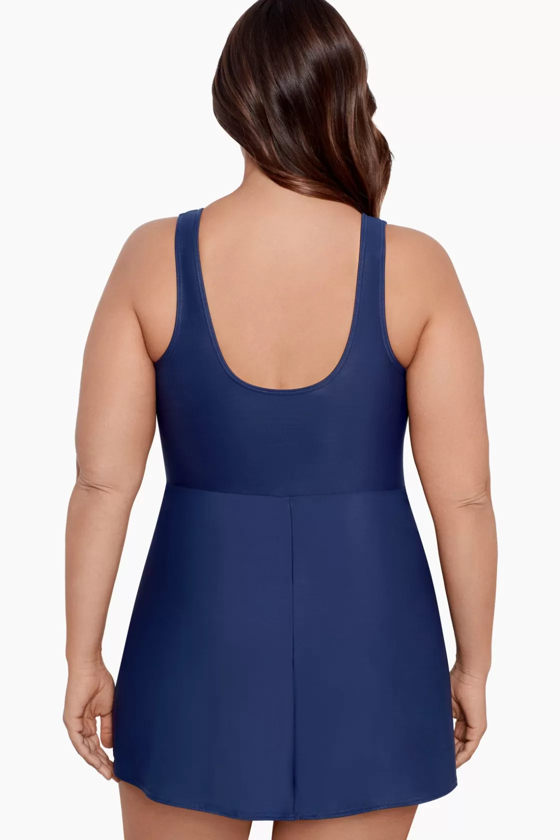 Miraclesuit Plus Size Must Haves Marais One Piece Swim Dress-Femme Swim Dress | One Piece