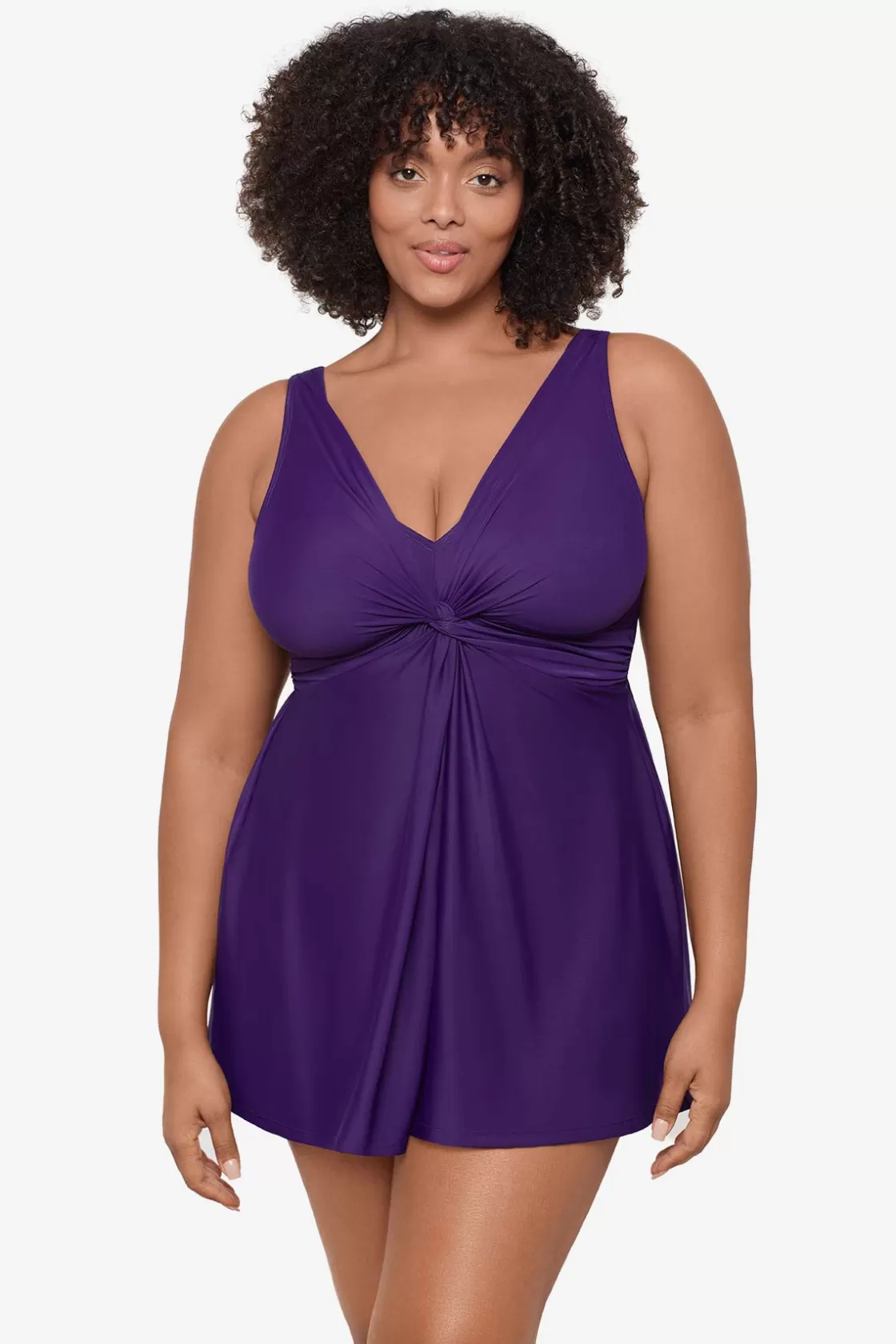 Miraclesuit Plus Size Must Haves Marais One Piece Swim Dress-Femme Swim Dress | One Piece