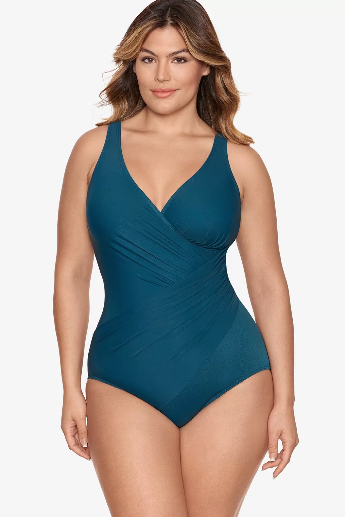 Miraclesuit Plus Size Must Haves Oceanus One Piece Swimsuit-Femme One Piece | Plus