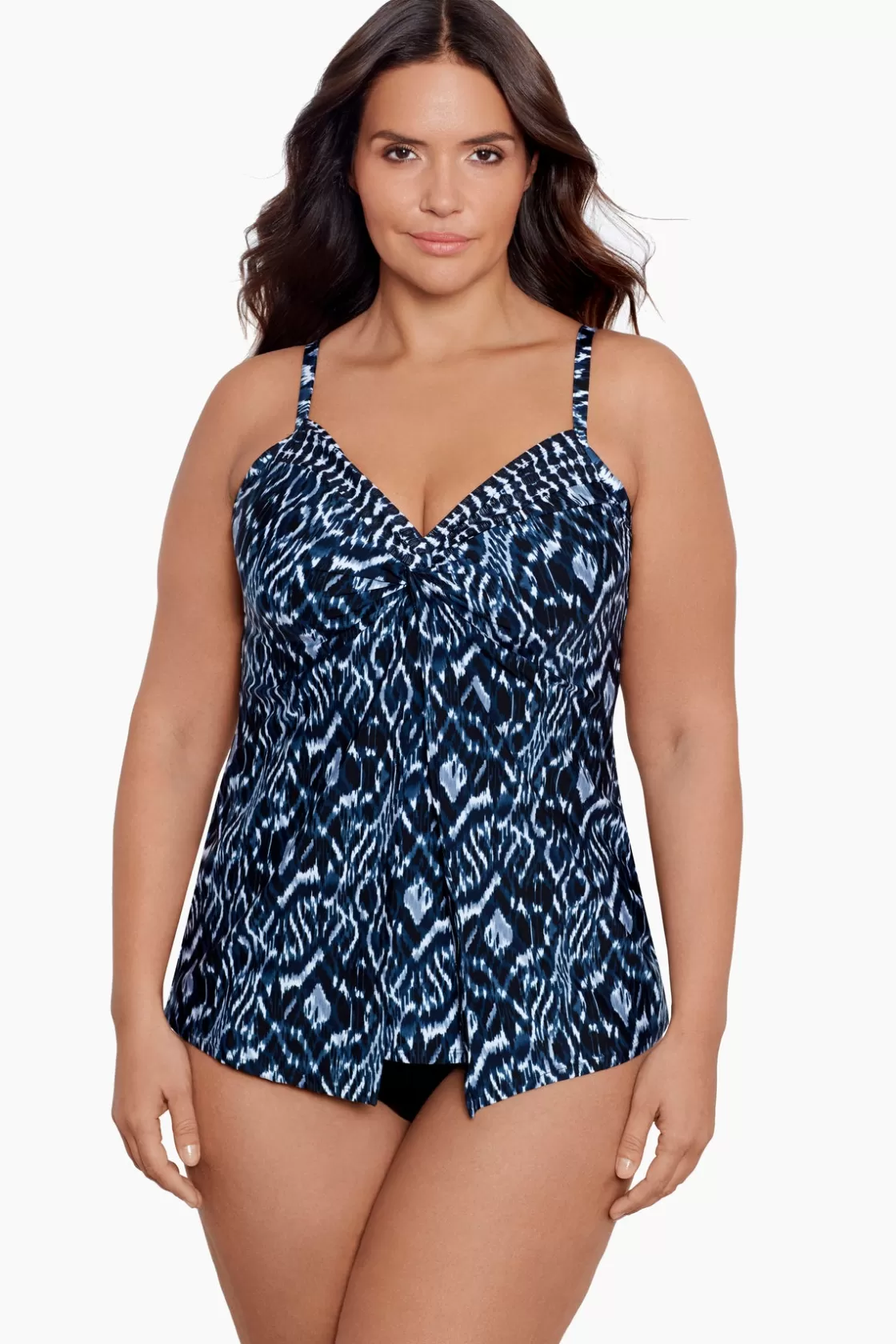 Miraclesuit Plus Size Palatium Love Knot Tankini Top-Femme Plus | Tankini Tops