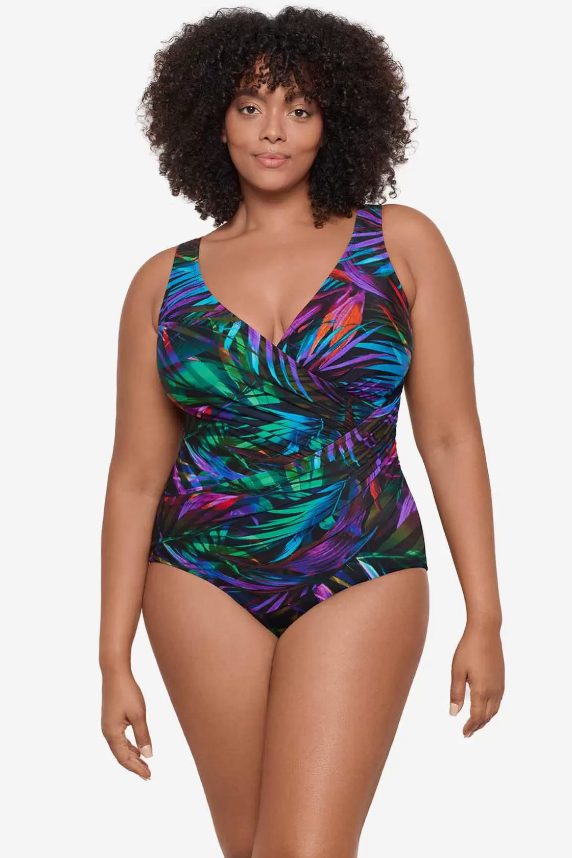 Miraclesuit Plus Size Palma Paradiso Oceanus One Piece Swimsuit-Femme One Piece | Plus