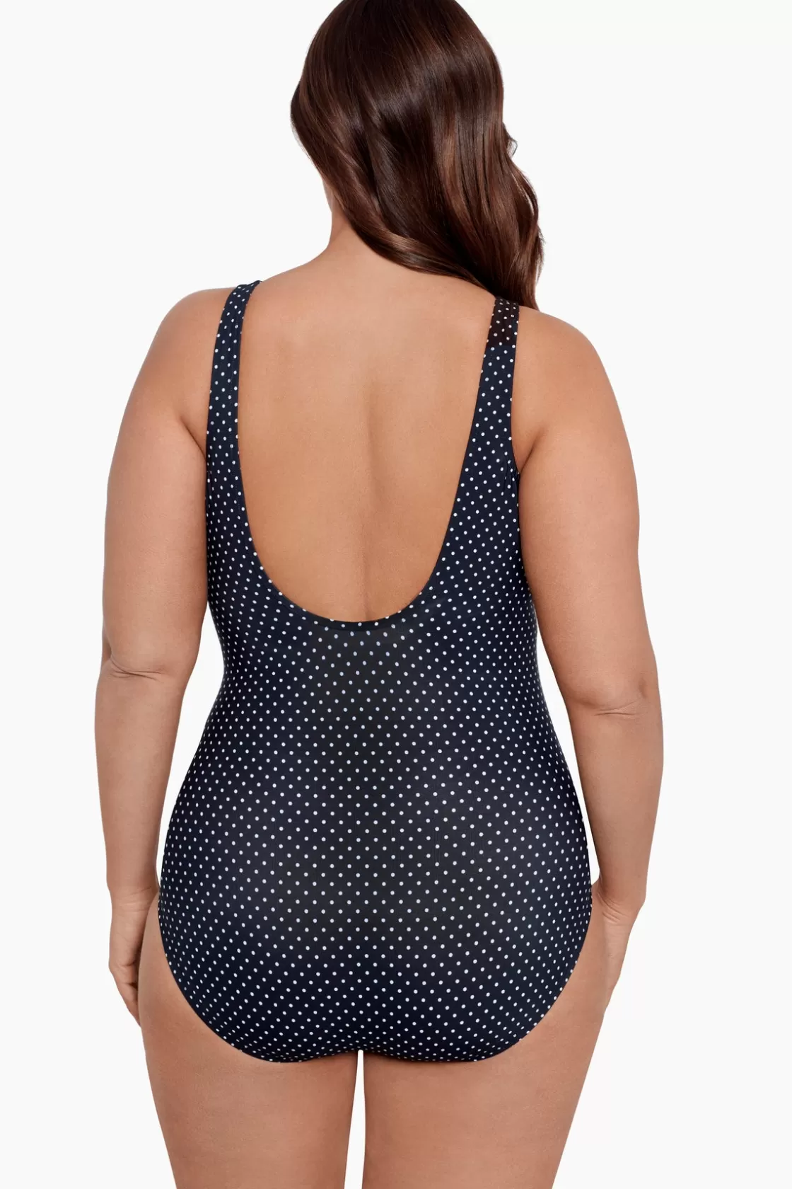 Miraclesuit Plus Size Pin Point Oceanus One Piece Swimsuit-Femme One Piece | Plus