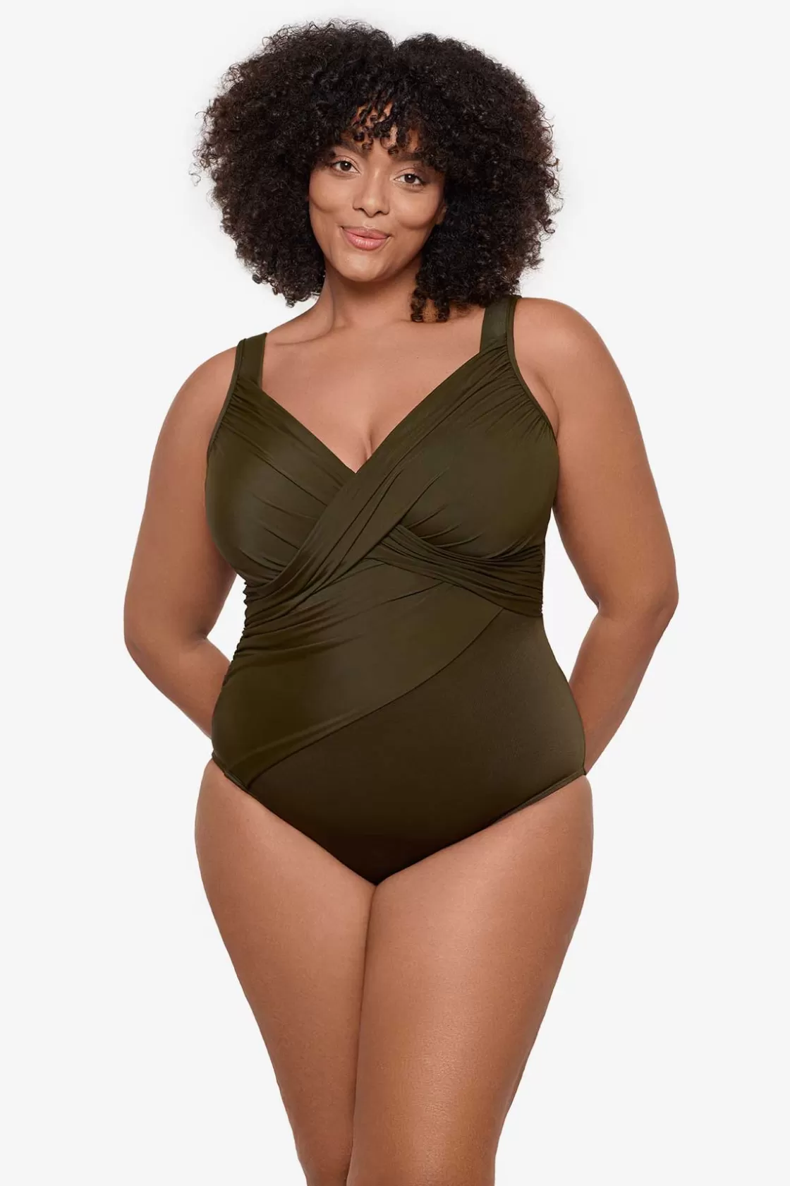Miraclesuit Plus Size Rock Solid Revele One Piece Swimsuit-Femme One Piece | Plus