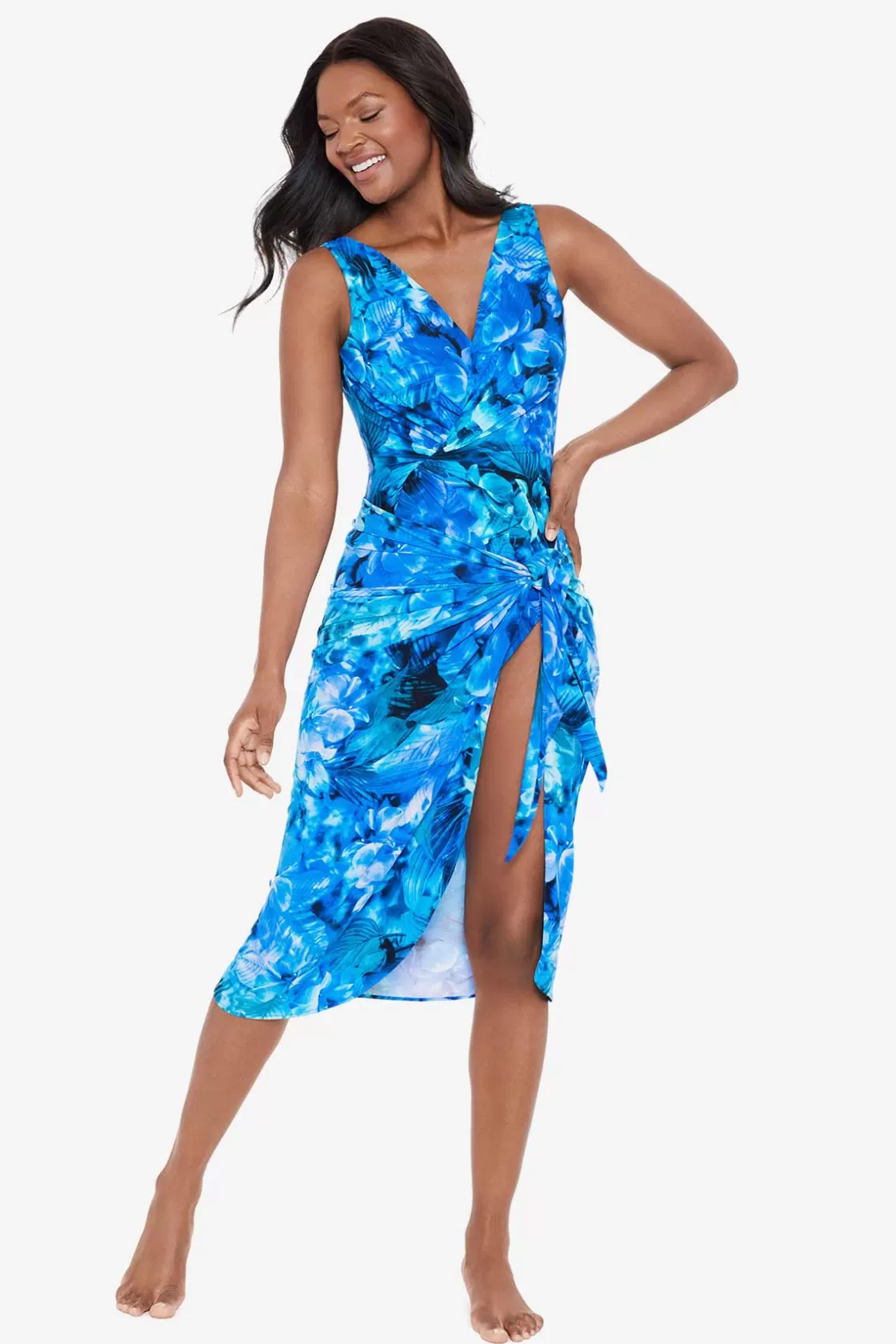 Miraclesuit Sous Marine Long Sarong Swim Cover Up-Femme Cover Ups