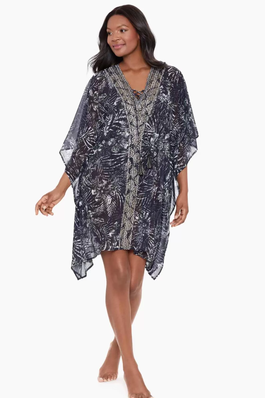 Miraclesuit Zahara Caftan Swim Cover Up-Femme Cover Ups